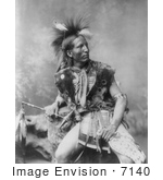 #7140 Stock Image: John Comes Again A Sioux Indian