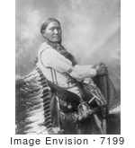 #7199 Stock Image: Sun Flower A Sioux Indian Woman