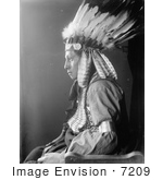 #7209 Stock Image: Sioux Native American Man Named Whirling Hawk