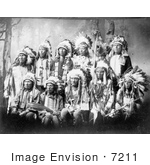 #7211 Stock Image: Little Wound and Other Sioux Chiefs by JVPD