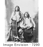 #7290 Stock Image of Tonkawa Indians, Grant Richards and Wife by JVPD