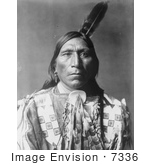 #7336 Stock Image: Little Hawk, a Brule American Indian by JVPD