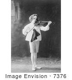 #7376 Stock Photograph Of A Boy Playing A Violin