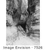 #7526 Stock Picture Of The Siq Entrance At Petra