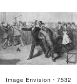#7532 Image Of President James A Garfield With James G Blaine After Being Shot