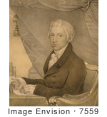 #7559 Image Of The 5th American President James Monroe