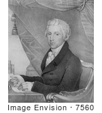 #7560 Picture Of James Monroe 5th President Of The United States