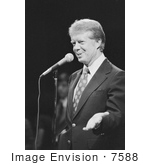 #7588 Picture Of Jimmy Carter Giving A Speech
