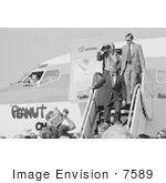 #7589 Picture Of Jimmy Carter Leaving The Peanut One Plane