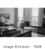 #7608 Picture Of Jimmy Carter Working In The Oval Office