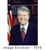#7616 Picture Of American President Jimmy Carter