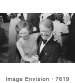#7619 Picture Of Jimmy And Rosalynn Carter Dancing At A Ball