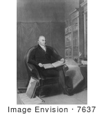 #7637 Image Of John Quincy Adams Reading