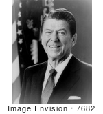 #7682 Picture of President Ronald Reagan by JVPD