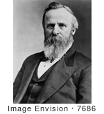 #7686 Picture of American President Rutherford B Hayes by JVPD