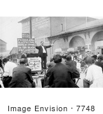 #7748 Picture of a Man Preaching, Coney Island by JVPD