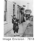 #7818 Picture Of A Bagpiper At Coney Island