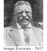 #7917 Picture of Theodore Roosevelt Laughing by JVPD