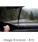 #810 Photography Of Driving On A Windy Road In The Rain