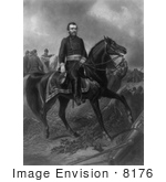#8176 Picture of Ulysses S. Grant on Horseback by JVPD