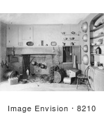 #8210 Picture of Colonial Era Fireplace by JVPD