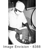 #8388 Picture Of A Technician Creating A Smallpox Vaccine At A Bangladesh Laboratory