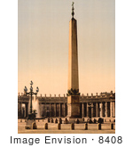 #8408 Picture Of The Piazza San Pietro Obelisk