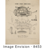 #8453 Picture Of An Airship Design Drawing