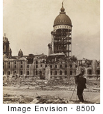#8500 Picture Of The San Francisco City Hall After Earthquake And Fire