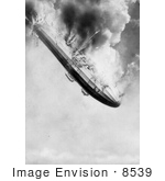 #8539 Picture of an Airship Falling From the Sky by JVPD