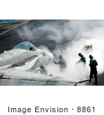 #8861 Picture Of Steam On Aircraft Carrier