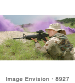 #8927 Picture Of A Soldier During Military Training