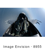 #8955 Picture Of A Pilot Of An F-16 Fighting Falcon