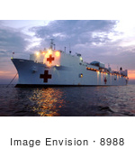 #8988 Picture Of A Hospital Ship