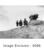 #9086 Picture Of Acoma Indians Carrying Water