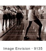 #9135 Image Of Women During Tap Dance Class In 1942