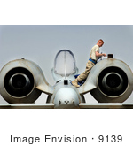 #9139 Picture Of An A-10 Warthog Inspection