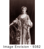 #9382 Picture Of Emma Eames With A Spinning Wheel