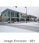 #951 Picture Of The Snow At The Jackson County Library In Medford Oregon