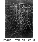 #9568 Picture of a Log Trestle by JVPD