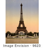 #9623 Picture of The Eiffel Tower and Trocadero by JVPD