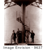 #9637 Picture Of Gustave Eiffel On Top Of The Eiffel Tower