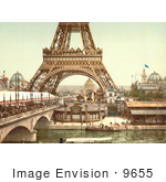 #9655 Picture of the Eiffel Tower in 1900 by JVPD