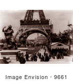 #9661 Picture Of Fountain Coutan Trocadero And Eiffel Tower