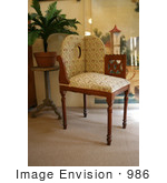#986 Stock Photo Of An Antique Corner Chair