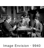 #9940 Picture of Men Playing Cards by JVPD