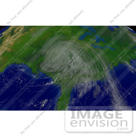 #10028 Picture of Tropical Depression Dennis Over Alabama by JVPD
