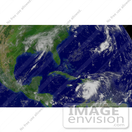 #10083 Picture of Tropical Depression Cindy and Tropical Storm Dennis by JVPD