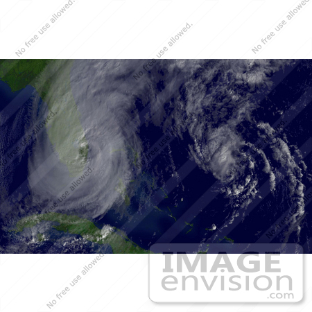 #10177 Picture of Tropical Depression Alpha and Hurricane Wilma by JVPD