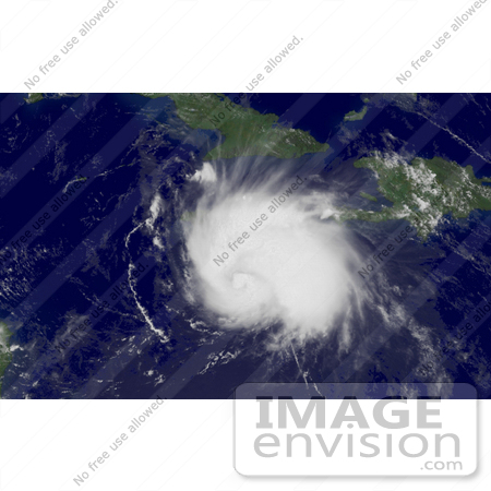 #10247 Picture of Hurricane Charley Over Jamaica by JVPD